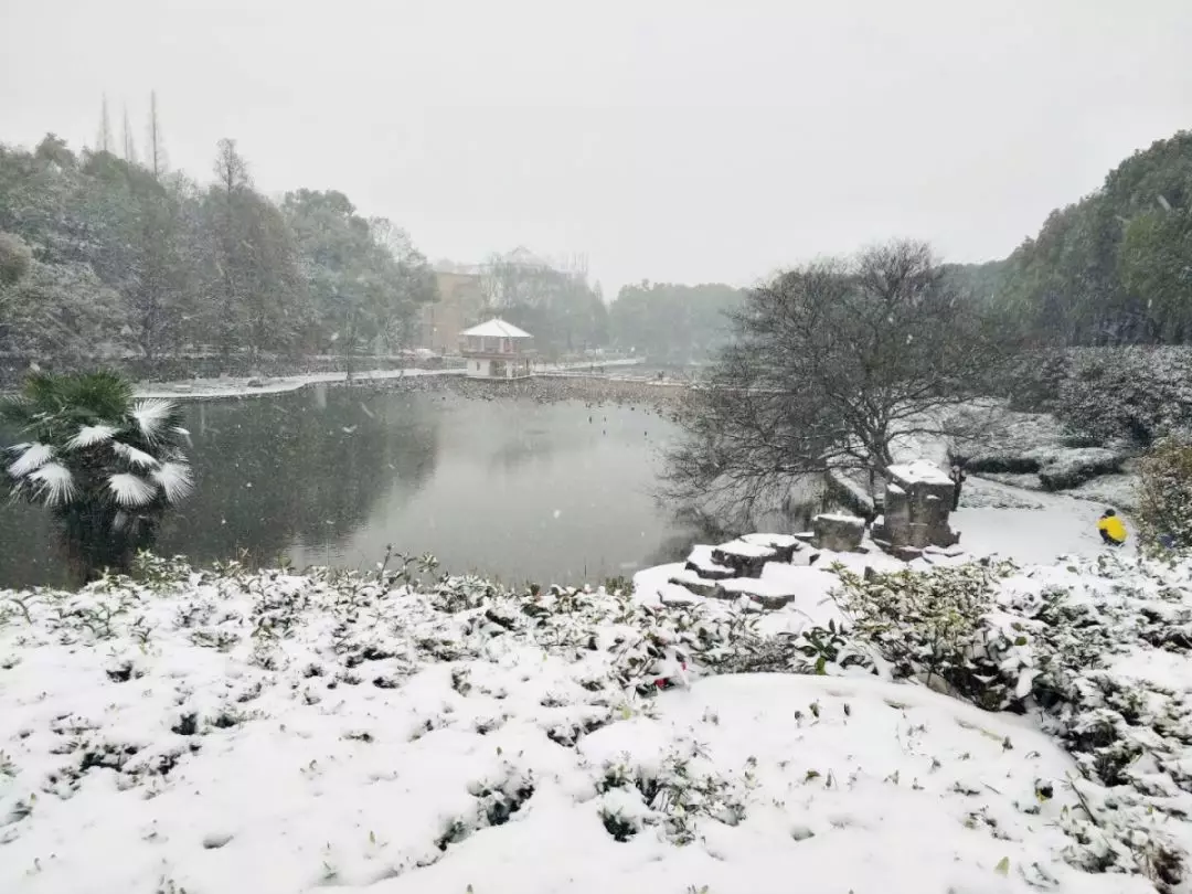 文达湖雪景